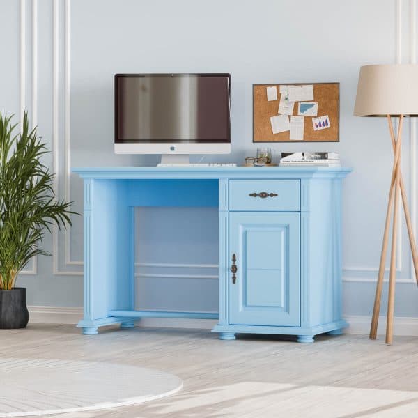 Skagen Baby Blue íróasztal tömör fából, fiókkal
